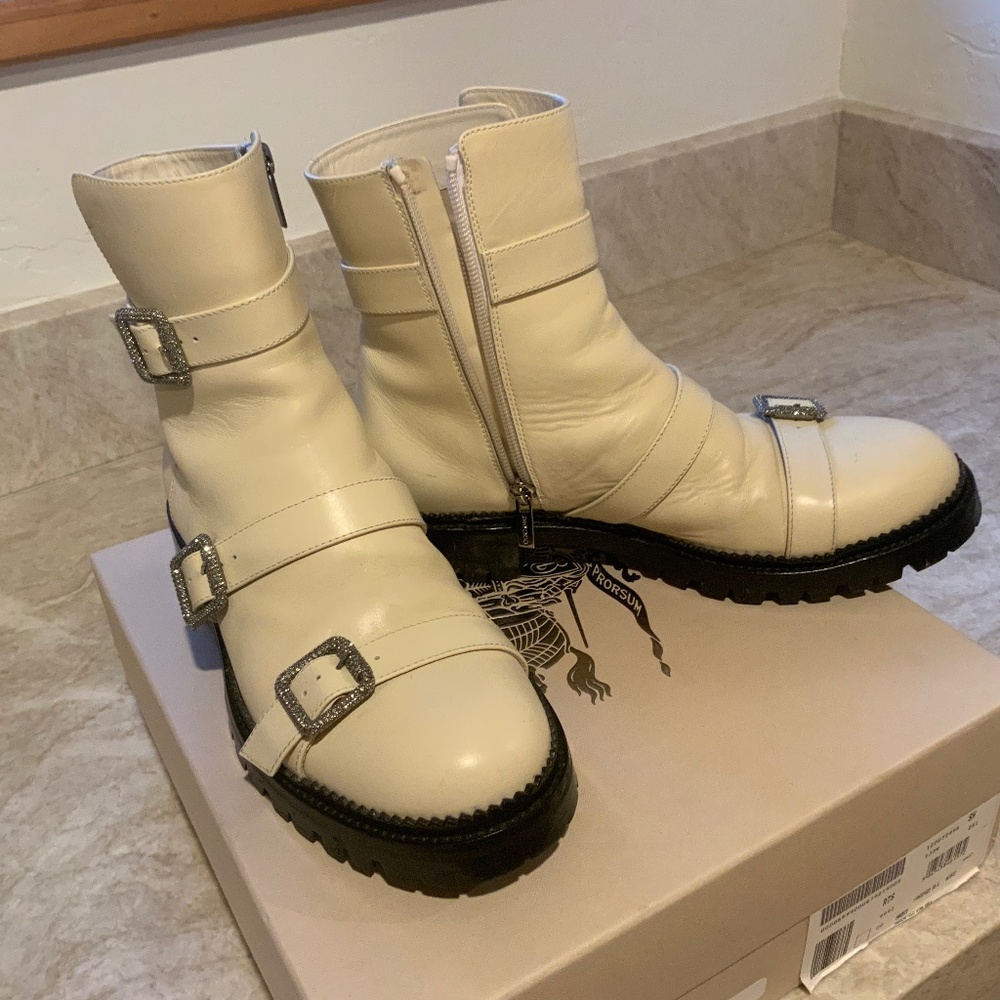Boots. Cream color   Size 9. Jimmy Choo